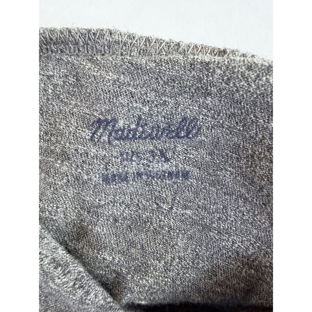 Madewell Turtleneck Top Women 3X Gray Long Sleeve Cotton Knit F7187 - Picture 2 of 8